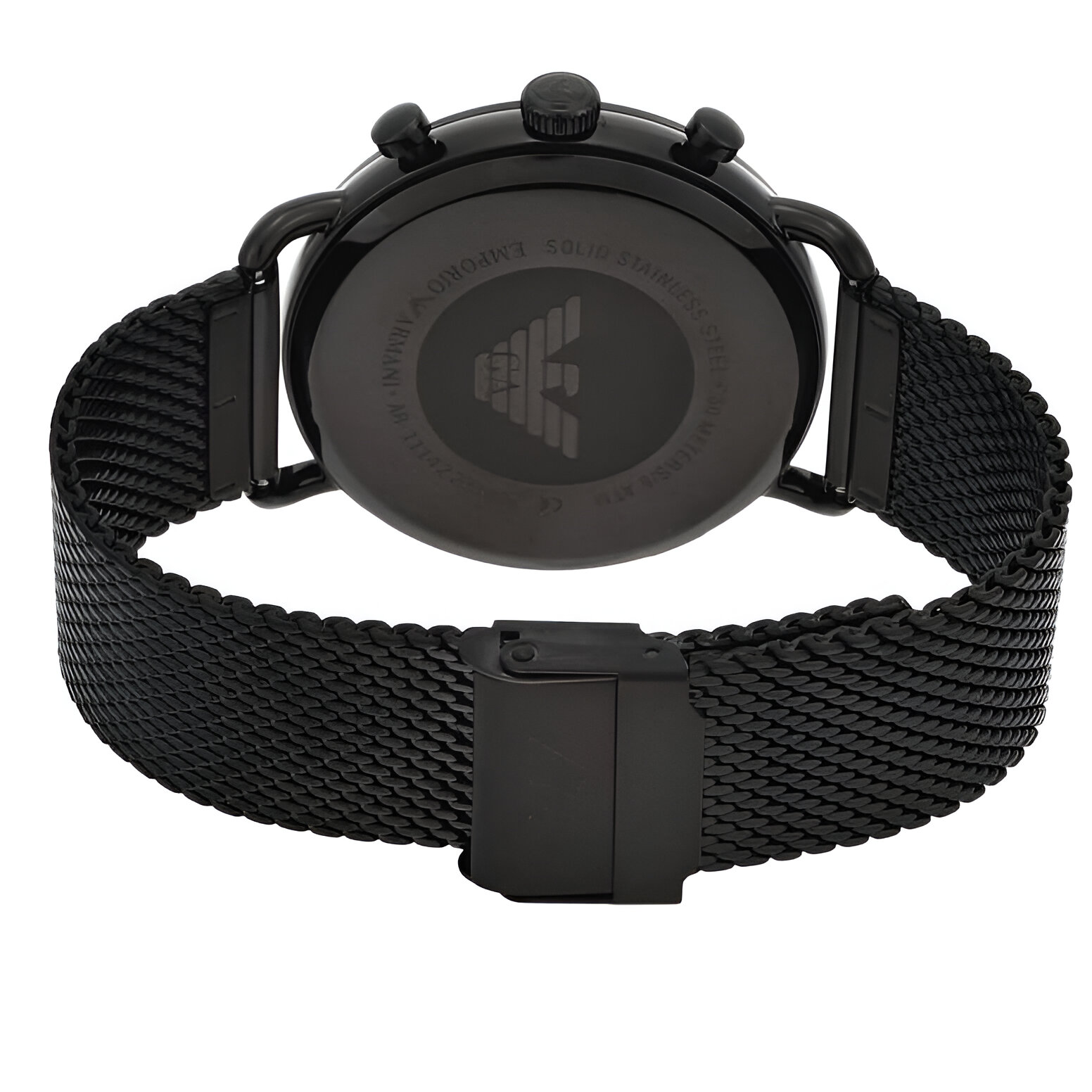 Armani Men’s Black Stainless Steel Watch Armani Relojes Top Armani Men's Black Stainless Steel Watch Armani Relojes Top