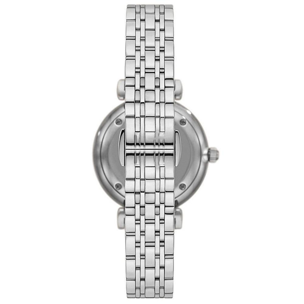 Emporio Armani Women’s Silver Dial Quartz Watch with Steel Bracelet Armani Relojes Top Emporio Armani Women's Silver Dial Quartz Watch with Steel Bracelet Armani Relojes Top