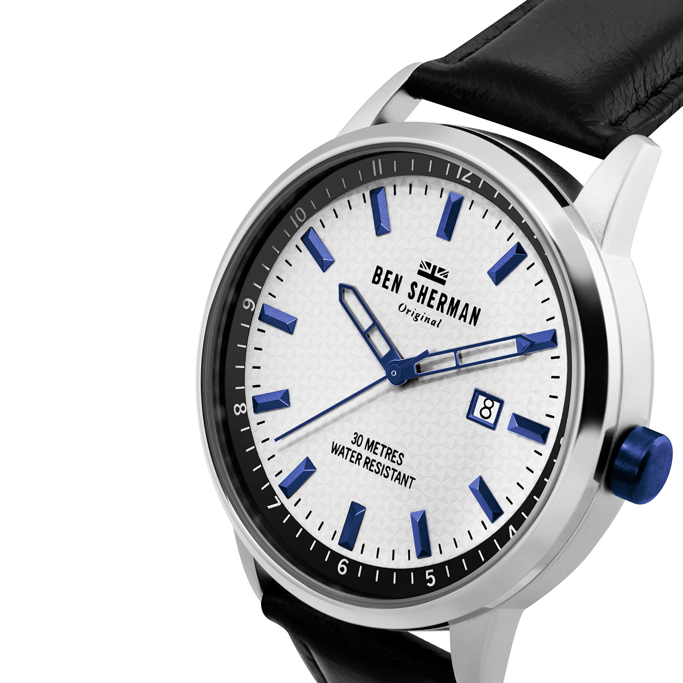 Ben Sherman Men’s Silver Steel Case Watch with Black Leather Strap Ben Sherman Relojes Top Ben Sherman Men's Silver Steel Case Watch with Black Leather Strap Ben Sherman Relojes Top