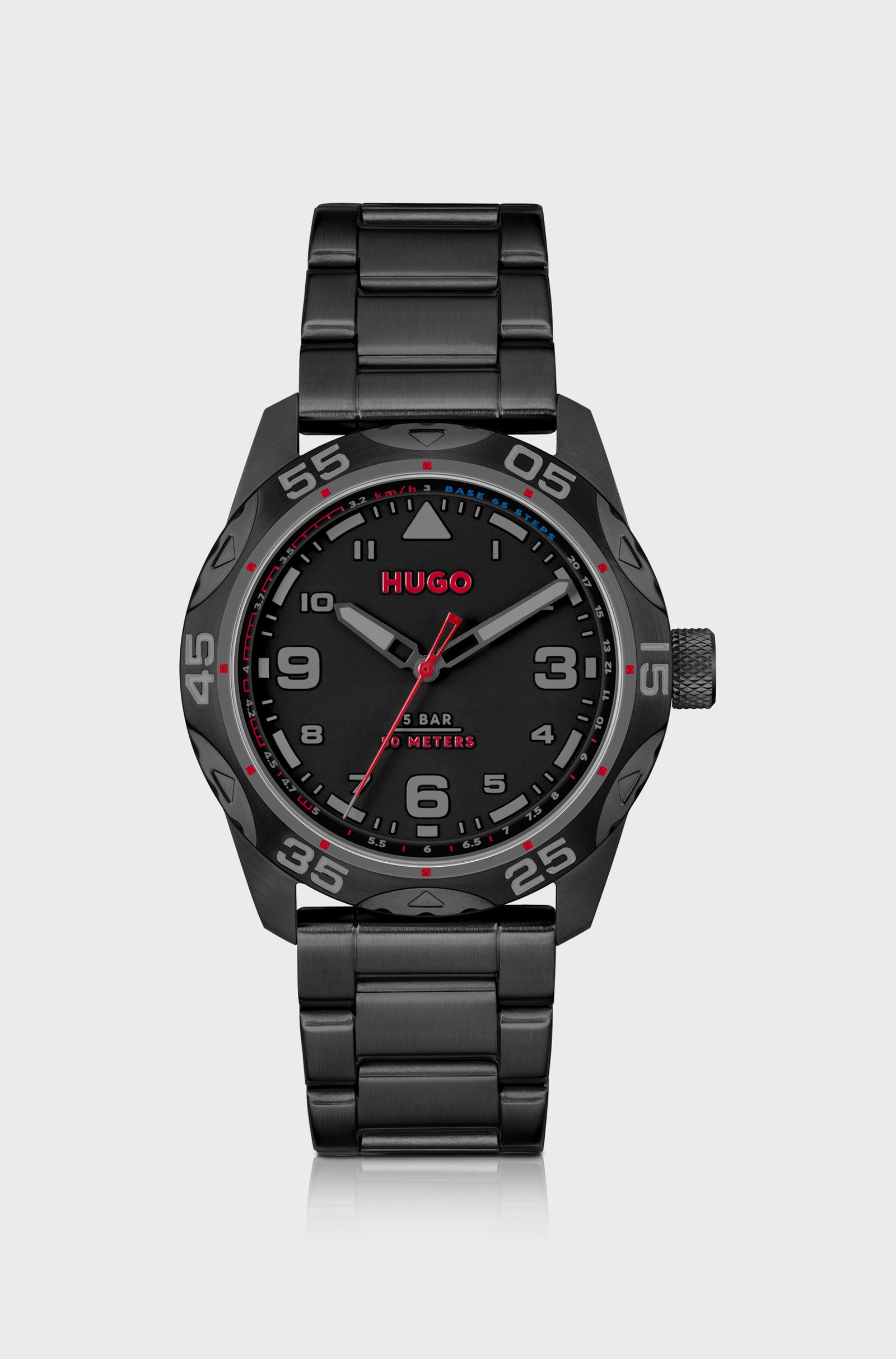 Hugo Boss Luxury Black Stainless Steel Quartz Watch Hugo Boss Relojes Top Hugo Boss Luxury Black Stainless Steel Quartz Watch Hugo Boss Relojes Top