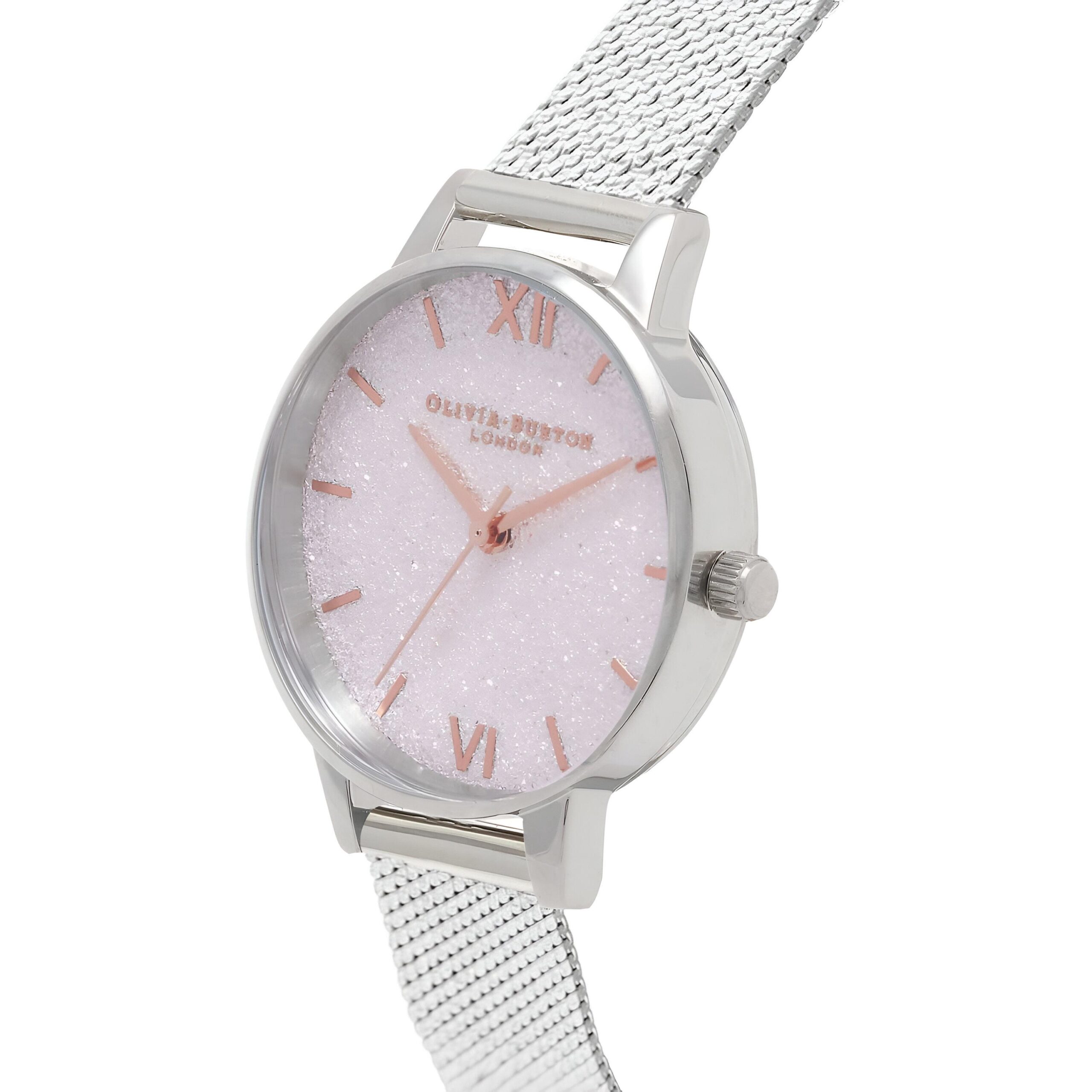 Olivia Burton Silver Stainless Steel Glitter Dial Watch – 30mm Olivia Burton Relojes Top Olivia Burton Silver Stainless Steel Glitter Dial Watch – 30mm Olivia Burton Relojes Top