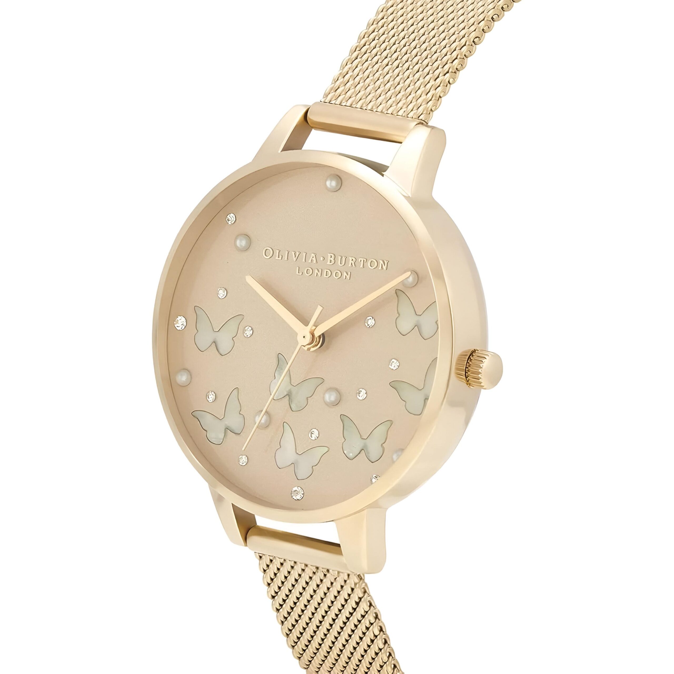 Olivia Burton Golden Steel Watch with Pink Dial & Sparkle Butterfly Olivia Burton Relojes Top Olivia Burton Golden Steel Watch with Pink Dial & Sparkle Butterfly Olivia Burton Relojes Top