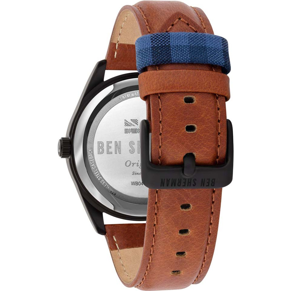 Ben Sherman Men’s Quartz Analog Watch – Grey Stainless Steel Case, Brown Leather Strap Ben Sherman Relojes Top Ben Sherman Men’s Quartz Analog Watch – Grey Stainless Steel Case, Brown Leather Strap Ben Sherman Relojes Top