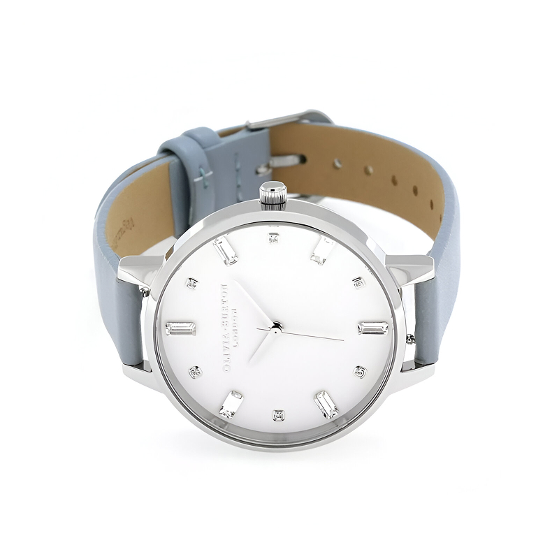 Olivia Burton Silver & Blue Analog Watch Olivia Burton Relojes Top Olivia Burton Silver & Blue Analog Watch Olivia Burton Relojes Top