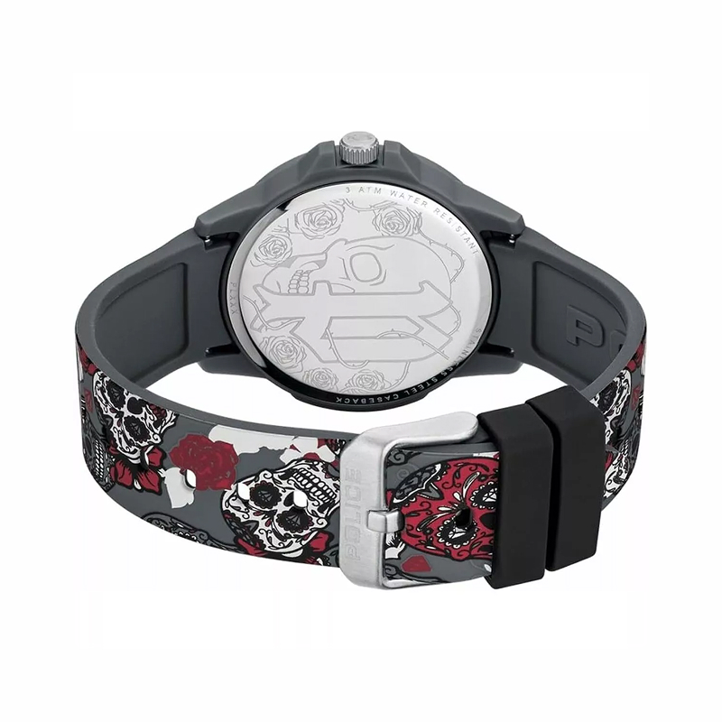 Police Grey Resin & Silicone Watch Police Relojes Top Police Grey Resin & Silicone Watch Police Relojes Top