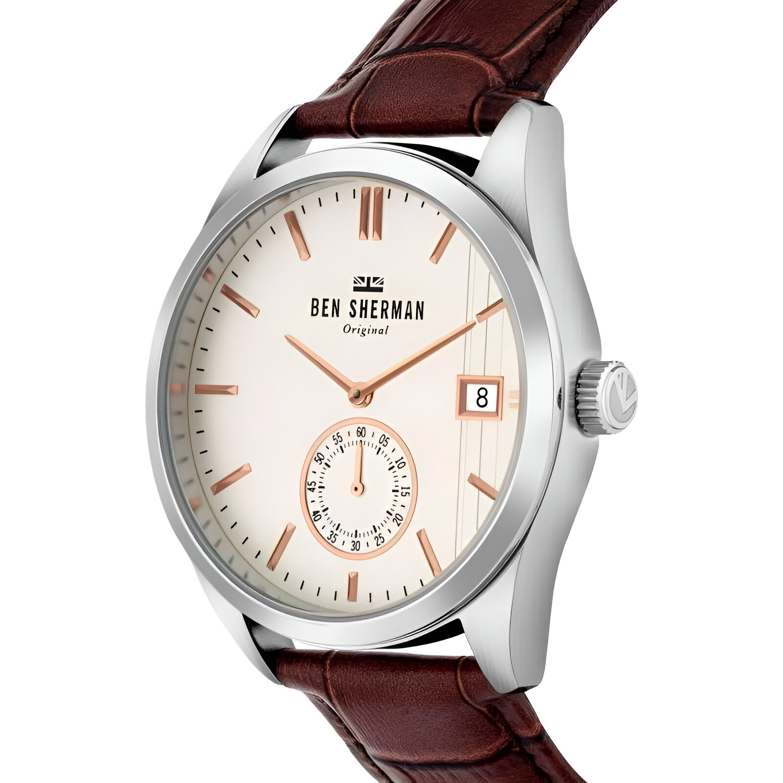 Ben Sherman Brown Leather Men’s Quartz Watch Ben Sherman Relojes Top Ben Sherman Brown Leather Men's Quartz Watch Ben Sherman Relojes Top