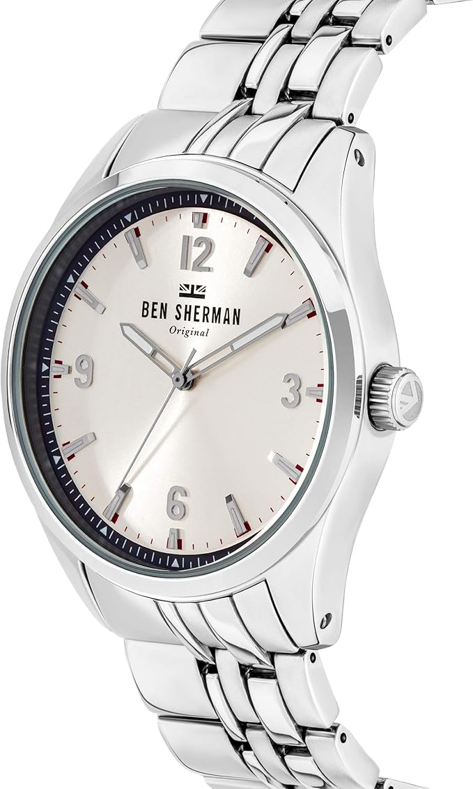 Ben Sherman Men’s Quartz Stainless Steel Watch – Sleek Grey Analog Design Ben Sherman Relojes Top Ben Sherman Men's Quartz Stainless Steel Watch – Sleek Grey Analog Design Ben Sherman Relojes Top