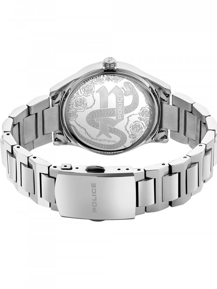 Police Grey Stainless Steel Roses Quartz Watch Police Relojes Top Police Grey Stainless Steel Roses Quartz Watch Police Relojes Top