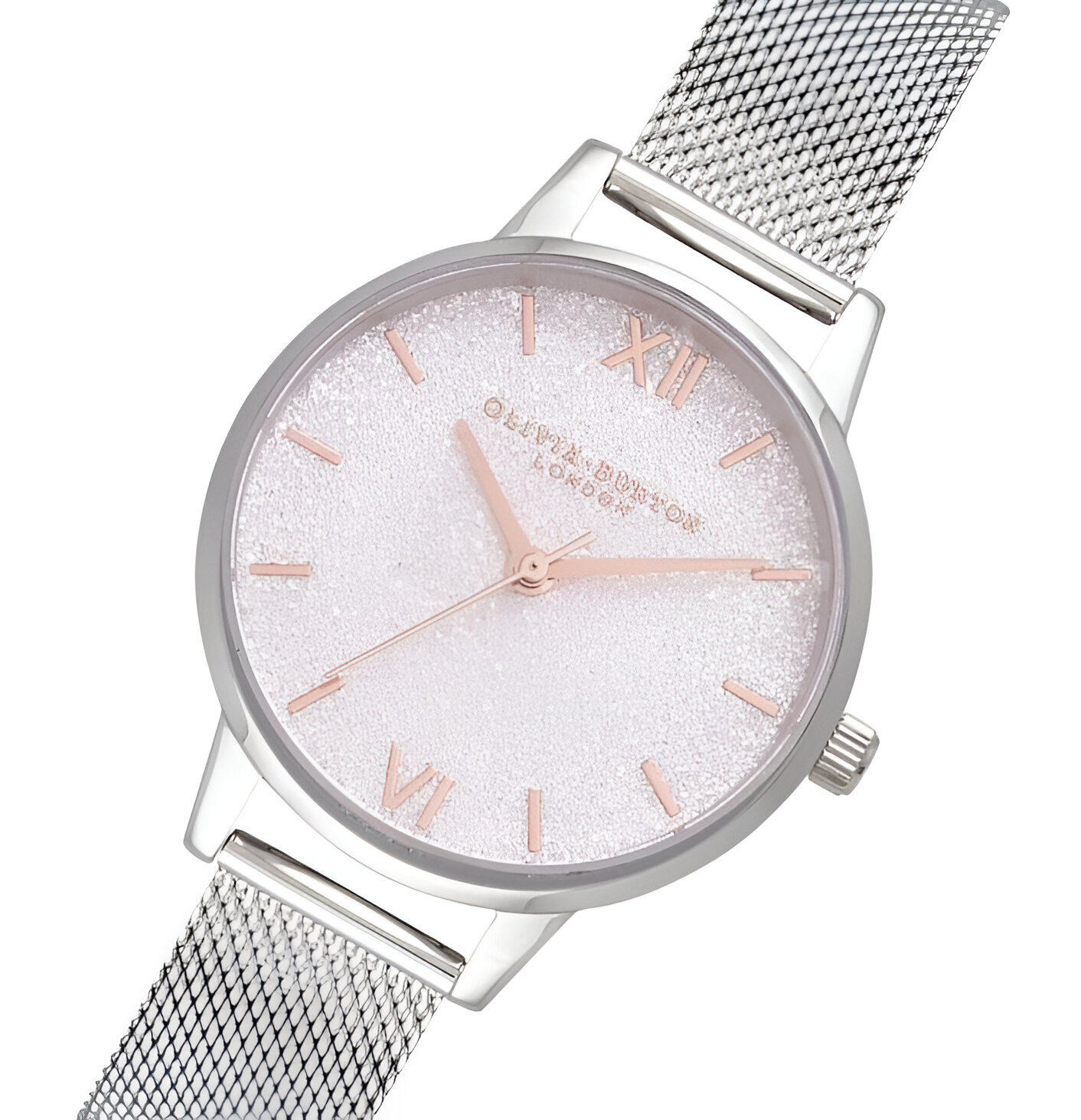 Olivia Burton Silver Stainless Steel Glitter Dial Watch – 30mm Olivia Burton Relojes Top Olivia Burton Silver Stainless Steel Glitter Dial Watch – 30mm Olivia Burton Relojes Top