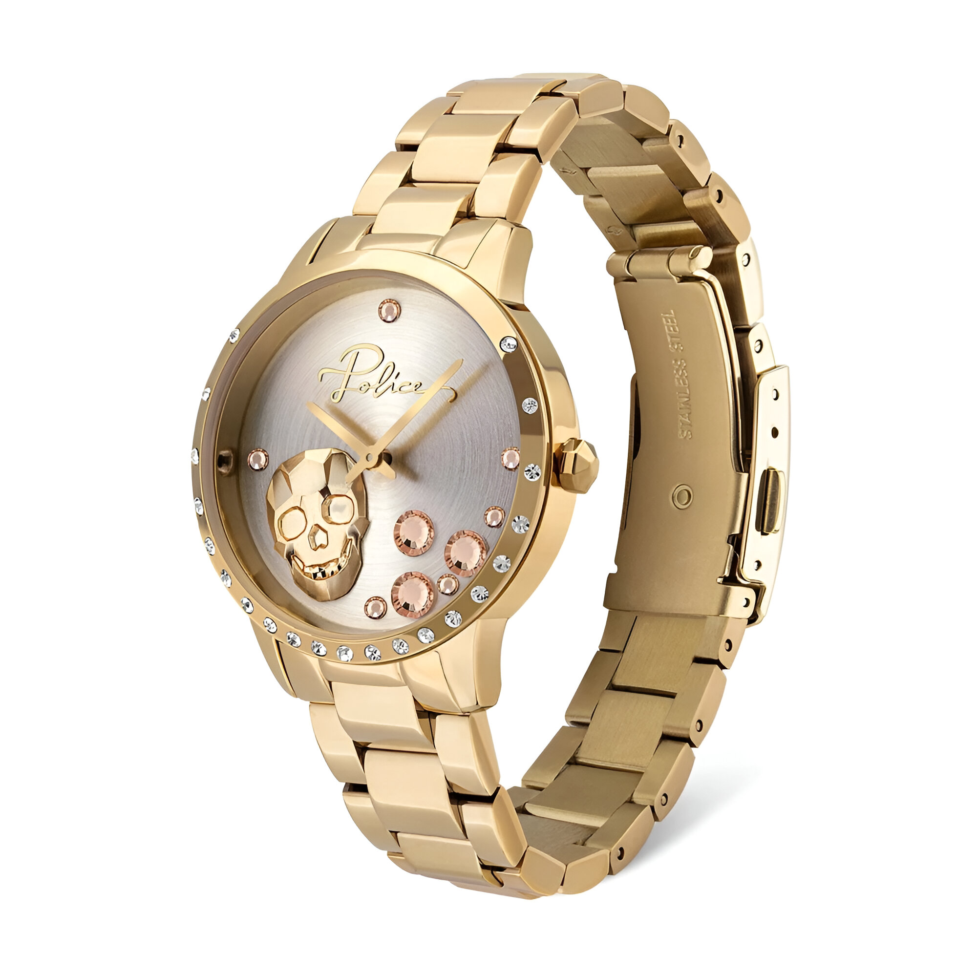 Police Gold Stainless Steel Watch Police Relojes Top Police Gold Stainless Steel Watch Police Relojes Top