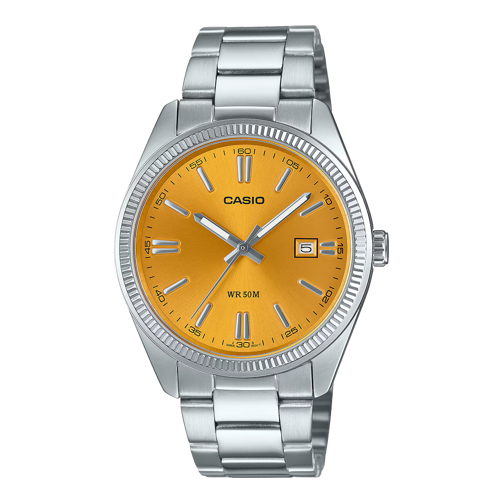 Casio Men’s Silver Quartz Watch with Orange Dial – Stylish & Durable Timepiece Casio Relojes Top Casio Men's Silver Quartz Watch with Orange Dial – Stylish & Durable Timepiece Casio Relojes Top