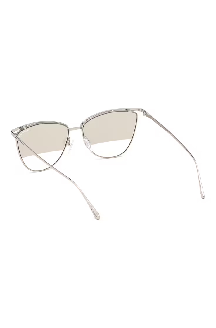 Tom Ford Women’s Silver Cat Eye Sunglasses with Grey Lenses Gafas de Sol Tom Ford Tom Ford Women's Silver Cat Eye Sunglasses with Grey Lenses Gafas de Sol Tom Ford