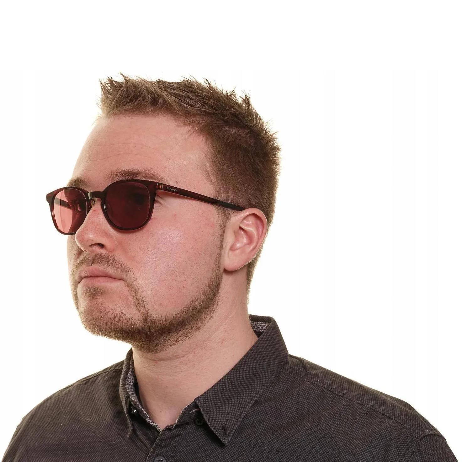 Gant Men’s Brown Square Plastic Sunglasses with Burgundy Lenses Gafas de Sol Gant Gant Men's Brown Square Plastic Sunglasses with Burgundy Lenses Gafas de Sol Gant