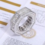 Luxury Moissanite Iced Out Ring for Men – 925 Sterling Silver Bling