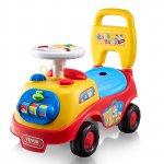Toddler Ride On Push Car - Sit-to-Stand Toy with Music & Storage for Kids 1-3
