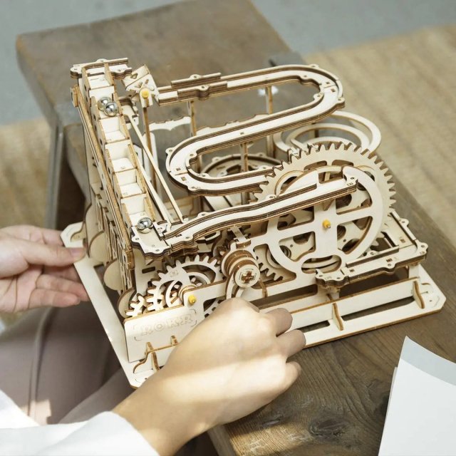 3 Kinds Marble Run Wooden Model Kit