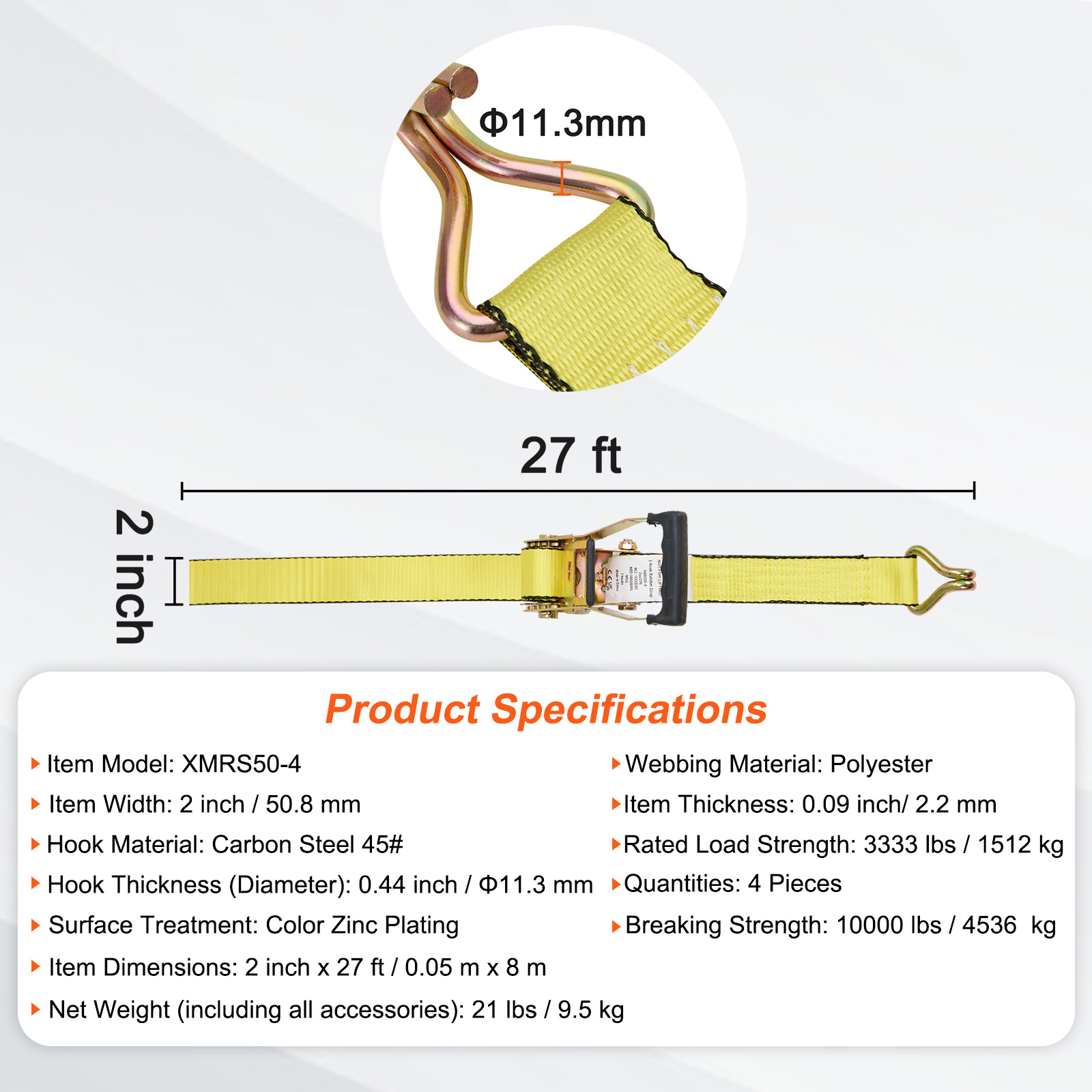 2 inx27ft 4 Pcs