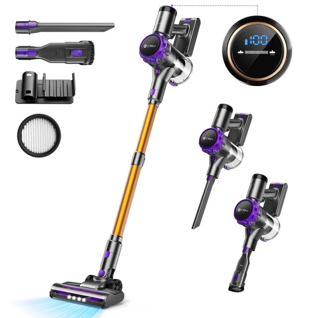 Cordless Hardwood Floor Cleaner – Lightweight Multi-Surface Vacuum with Smart Control