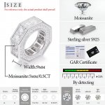 Luxury Moissanite Iced Out Ring for Men – 925 Sterling Silver Bling