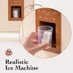 Wooden Kids Play Kitchen with Ice Maker & Accessories - Pretend Cooking Toy for Children