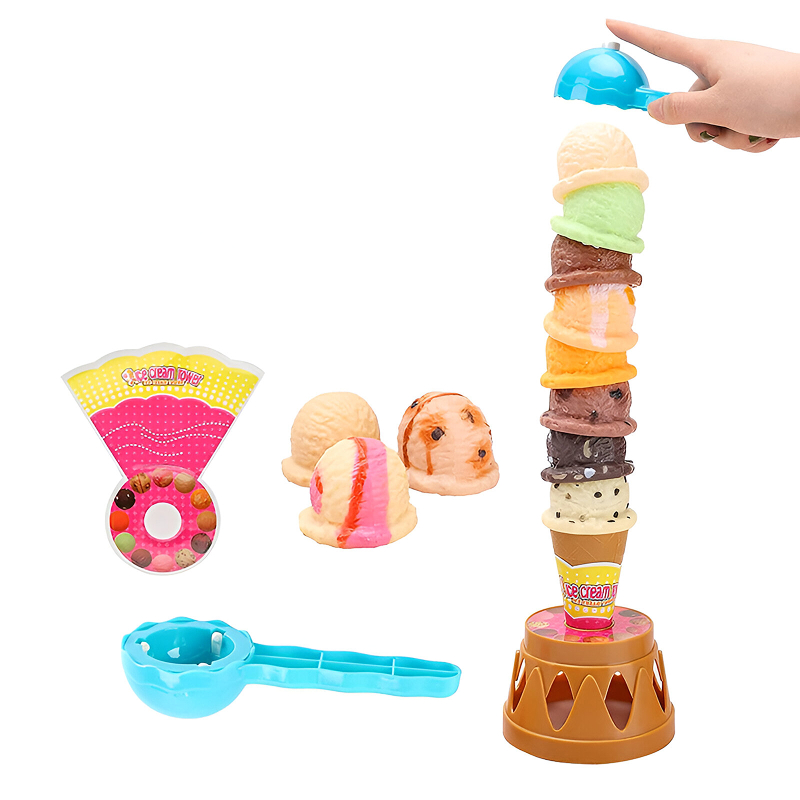 Ice Cream Stacking Game with Bags