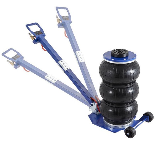 3-Ton Triple Bag Air Jack with Fast Lift & Adjustable Handle