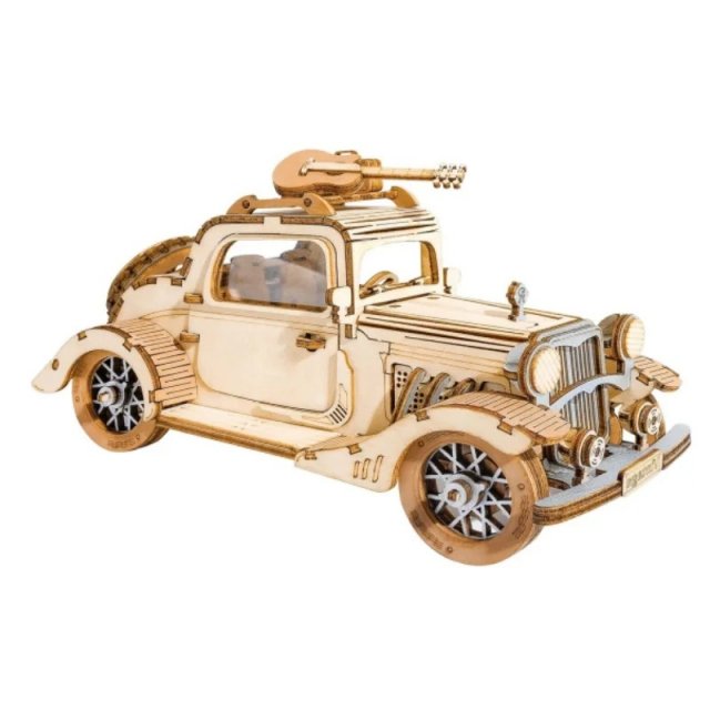Vintage Car 3D Wooden Puzzle Kit