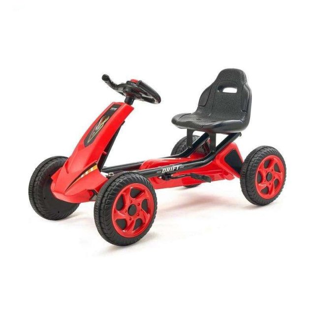 Kids Pedal Go Kart 66lbs 4 Wheel Off-Road Racer for Boys & Girls