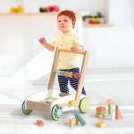 24892-1f1f16.jpg Wooden Baby Push Walker with Blocks for Toddlers Learning to Walk