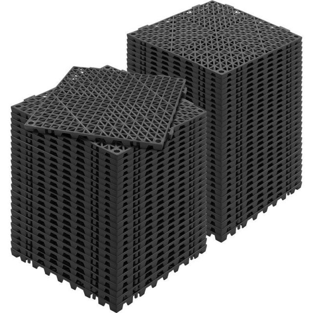 55PCS Interlocking Drainage Floor Tiles