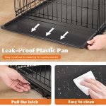 26323-b54e27.jpg Extra Large Double Door Folding Metal Wire Dog Cage with Leak-Proof Pan Tray