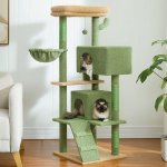 Luxury Multi-Level Cat Tree Tower with Cozy Condo, Perches & Scratching Posts
