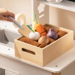 24959-4f8456.jpg Wooden Kids Play Kitchen with Toy Food Set & Gardening Box