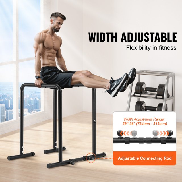 Adjustable Heavy Duty Dip Bar Station – 500lbs Capacity for Home Workouts - Image 4