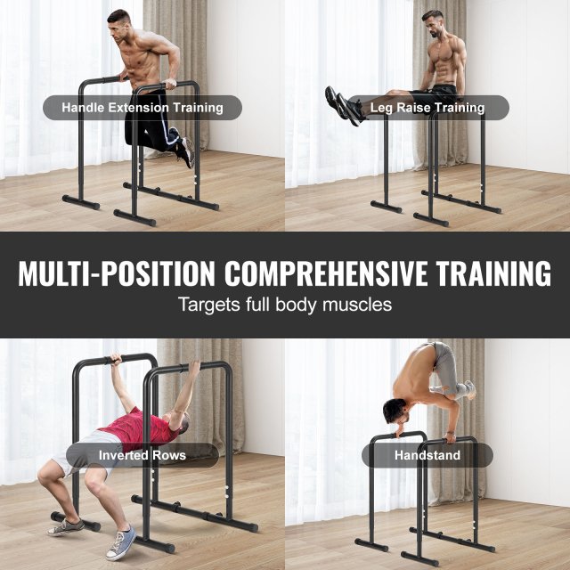 Adjustable Heavy Duty Dip Bar Station – 500lbs Capacity for Home Workouts - Image 6