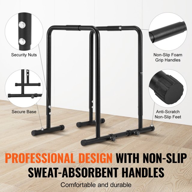 Adjustable Heavy Duty Dip Bar Station – 500lbs Capacity for Home Workouts - Image 5