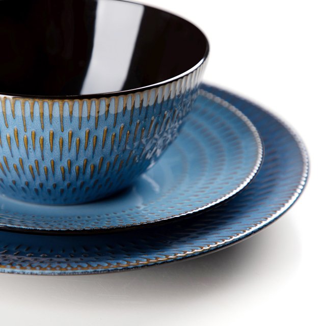 Vancasso Pluvo Embossed Stoneware Dinnerware Set - Image 6