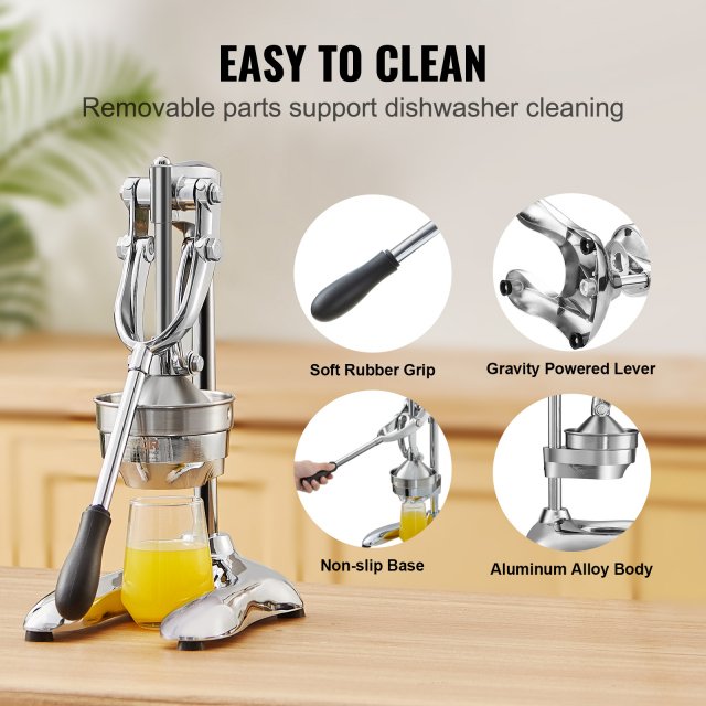 Manual Citrus Juicer Press – Heavy-Duty Stainless Steel Hand Fruit Squeezer - Image 6