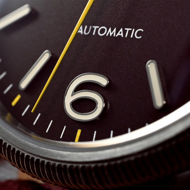 38.5mm Retro Automatic Pilot Watch with Sapphire Crystal & Coin Bezel - Image 9