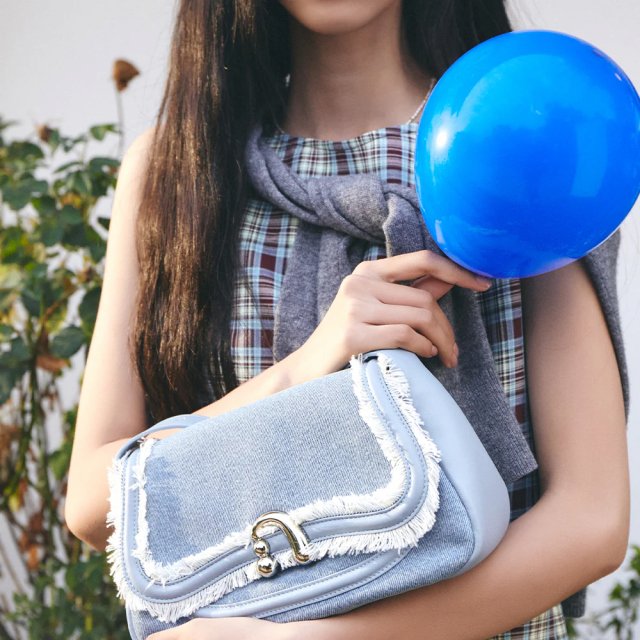 Cocoa Fabric Satchel Shoulder Bag with Soft Structure - Image 3