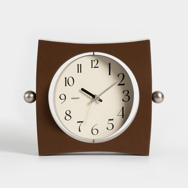Vintage Wood Pendulum Table Clock - Image 5