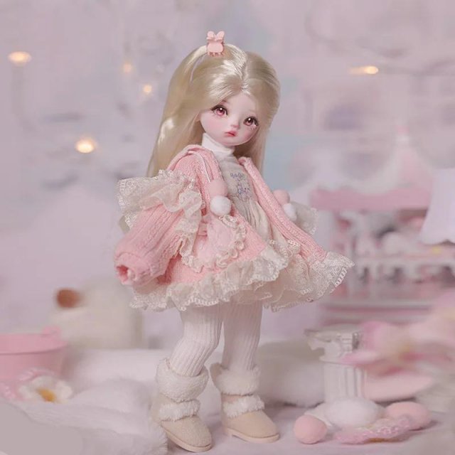 1/6 BJD Sapphire Doll – Winter Style Mini Resin Doll with Articulated Body - Image 5