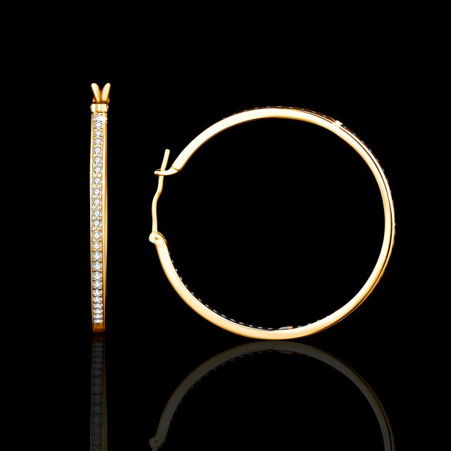 Trending 40mm Big Hoop Moissanite Earrings for Women - Luxury Silver 925 Party Jewelry - Image 5
