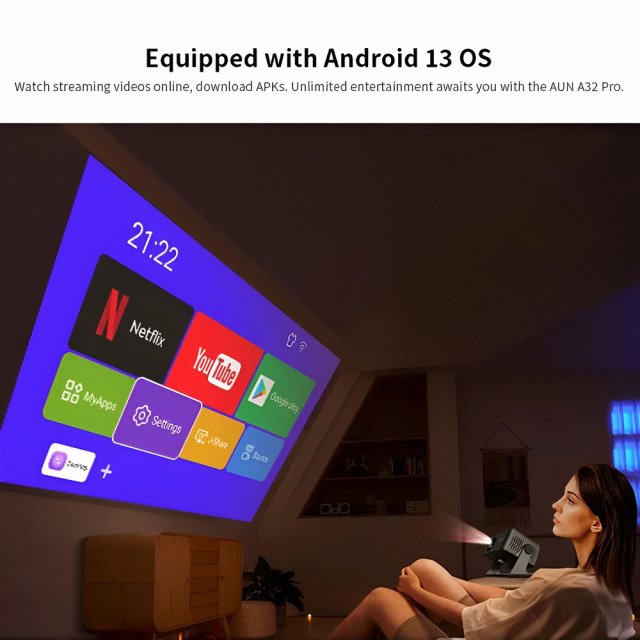 Portable 4K WiFi Mini LED Projector for Home Theater & Outdoor Movies - Image 6