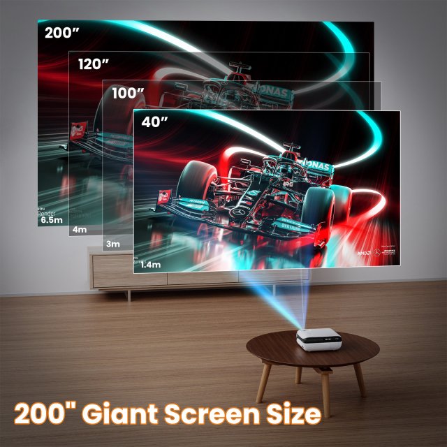 Portable 1080P Bluetooth Projector with Hi-Fi Speaker for Outdoor & Indoor Use - Image 4