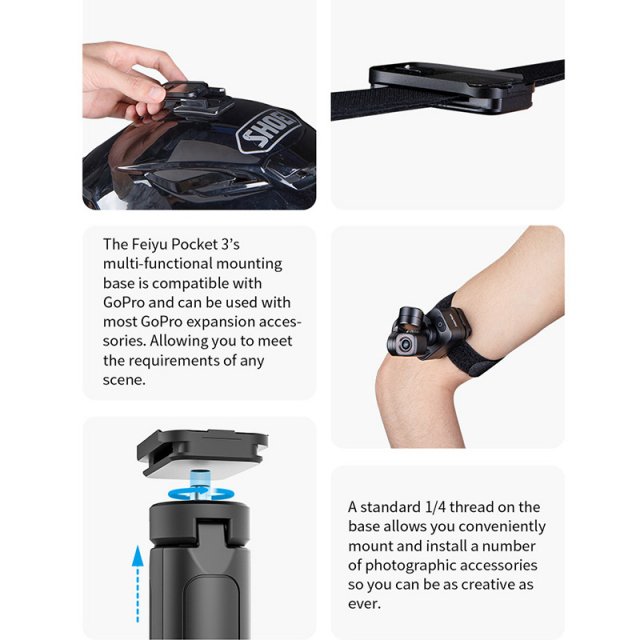 4K 60fps Cordless Detachable 3-Axis Stabilizer Camera with AI Tracking - Image 3