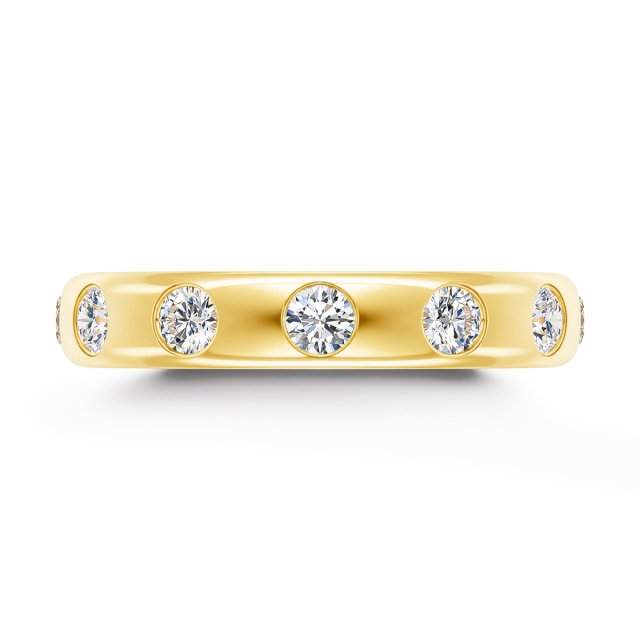 14K Gold Moissanite Wedding Ring for Women – Real AU585 Diamond Band Gift - Image 4