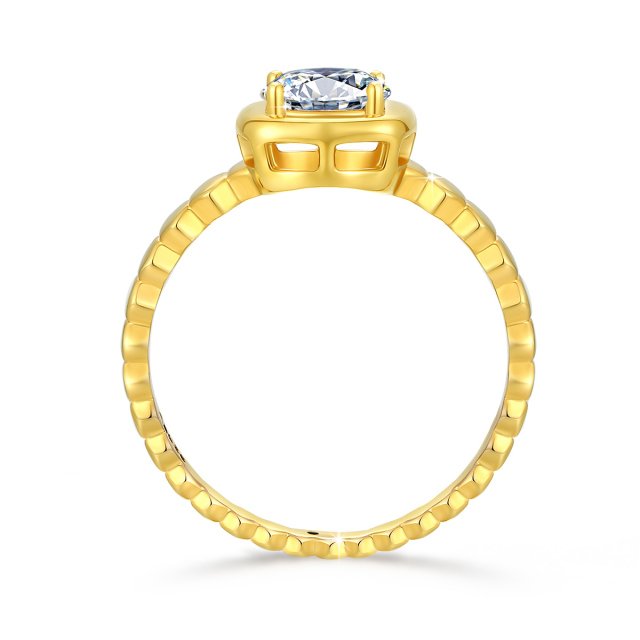 14k Gold Moissanite Ring 1 Carat - Image 7