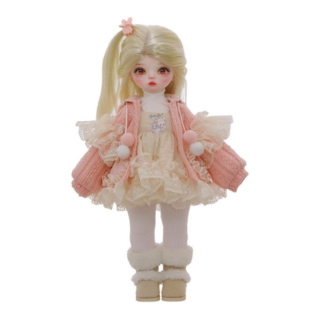 1/6 BJD Sapphire Doll – Winter Style Mini Resin Doll with Articulated Body - Image 7