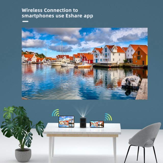 Portable Mini DLP Projector with 2K 4K Support, Android WiFi, Bluetooth - Image 2